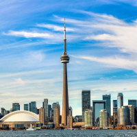 Toronto skyline in Canada representing Canadian work visa opportunities