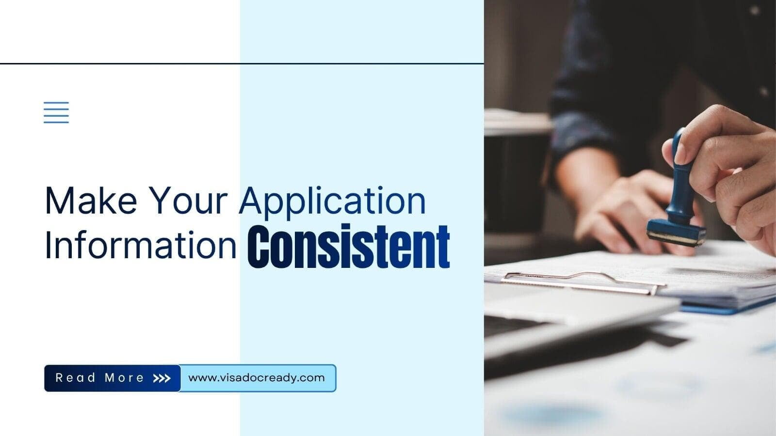 make your application consistent