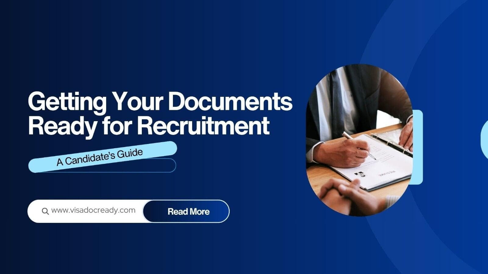 Getting document ready for recruitment